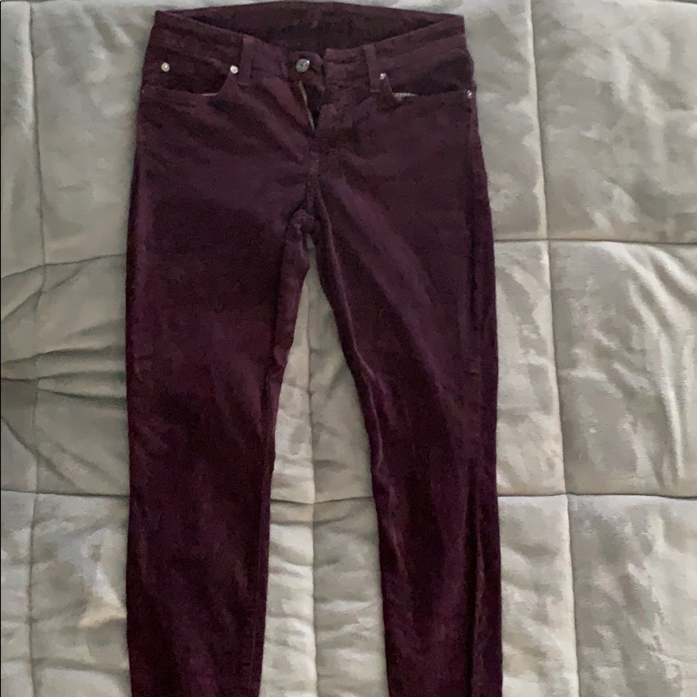 7 for all mankind corduroy skinny jeans